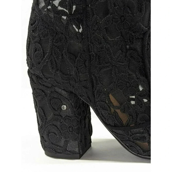 Laurence Dacade Women's Black Pete Mesh Crochet Ankle Boots Size 36 (MSRP $760) - Picture 5 of 12